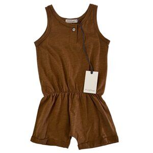 PHIL & PHAE - ROMPER - 100% ORGANIC COTTON - CAMEL - NWT